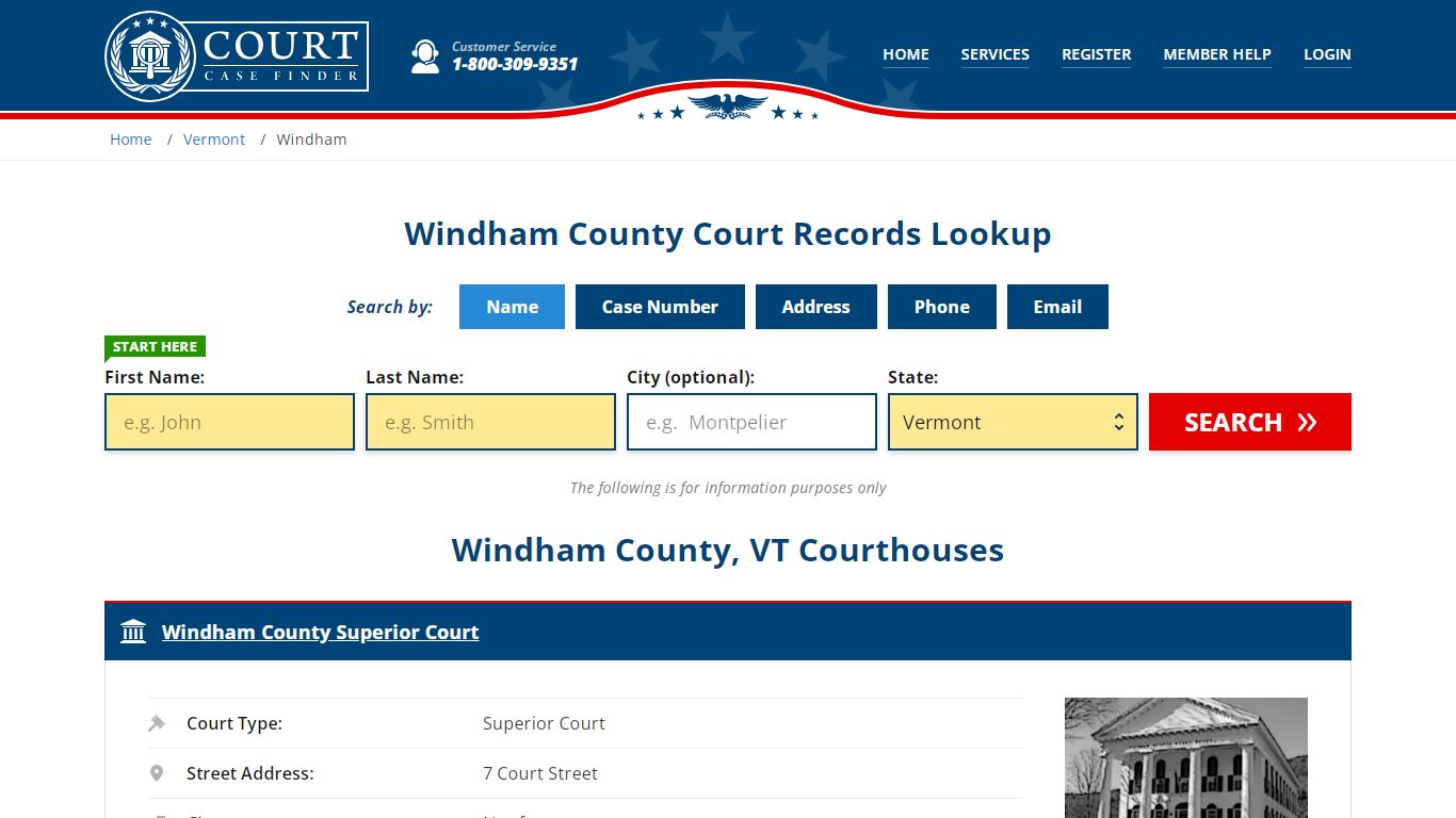 Windham County Court Records | VT Case Lookup